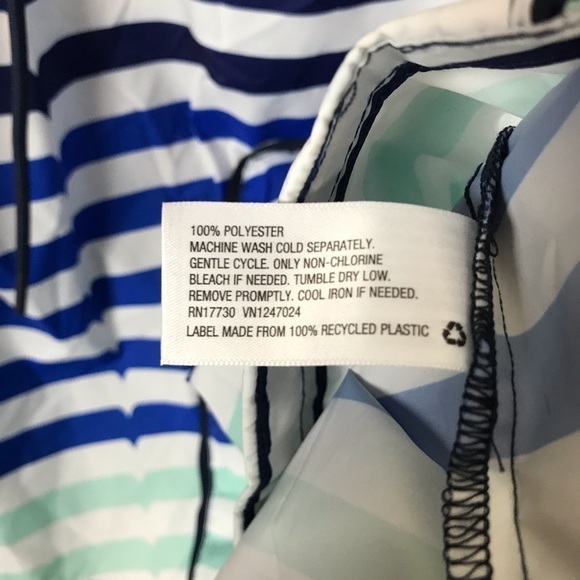 Hunter Target Blue White Rain Jacket Coat Medium - Picture 8 of 8